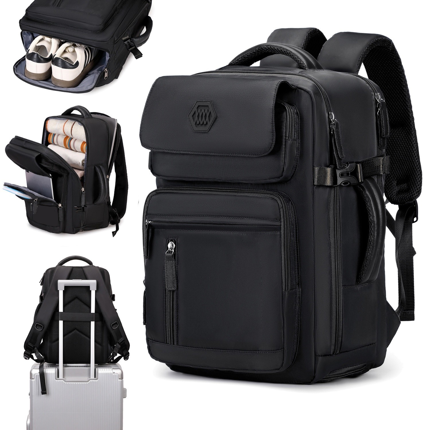 ENOSHI Airline-Approved 39.62 cm Laptop Travel Backpack Durable, Sleek & Multi-Functional Backpack for Travel, Work & Daily Adventure