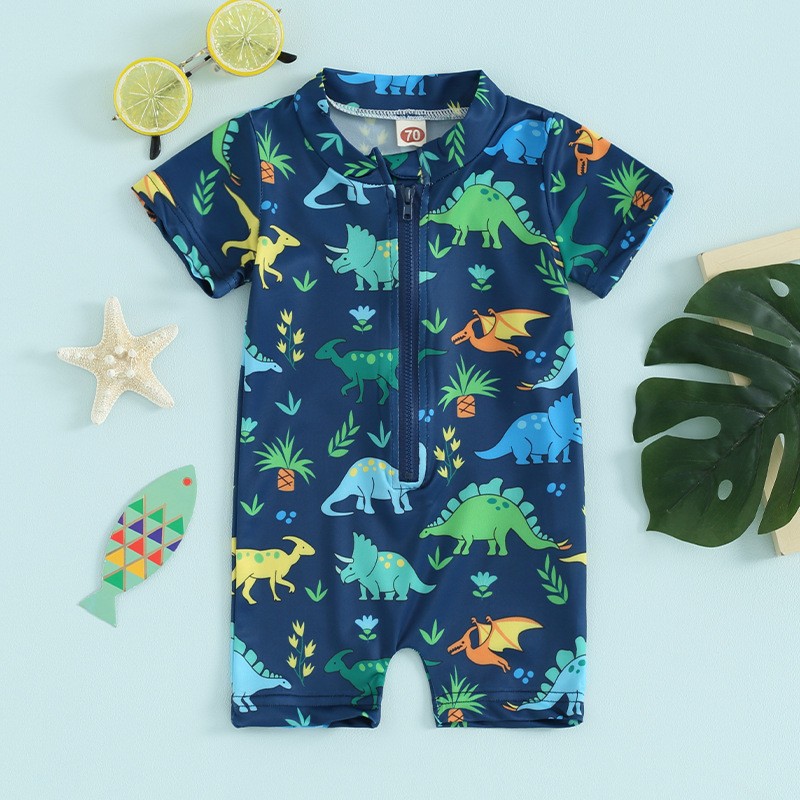Baby Boy Short Sleeve Swimsuit