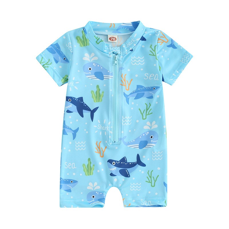 Baby Boy Short Sleeve Swimsuit