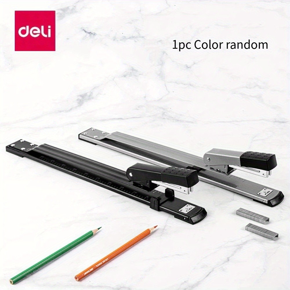 Heavy-Duty Metal Book Stapler with Long Arms