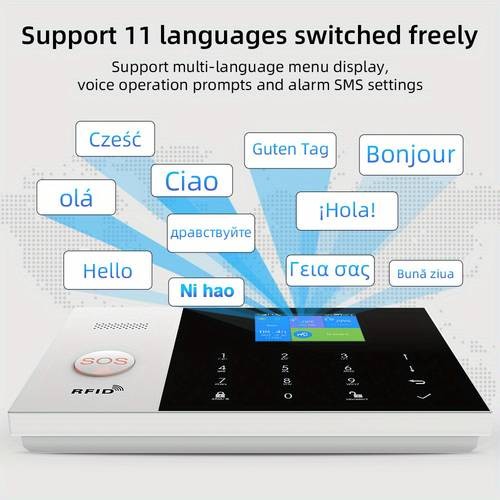 PGST 4G Wireless Home Security Touchscreen Alarm System Smart Protection, Fast Alerts & Complete Home Safety