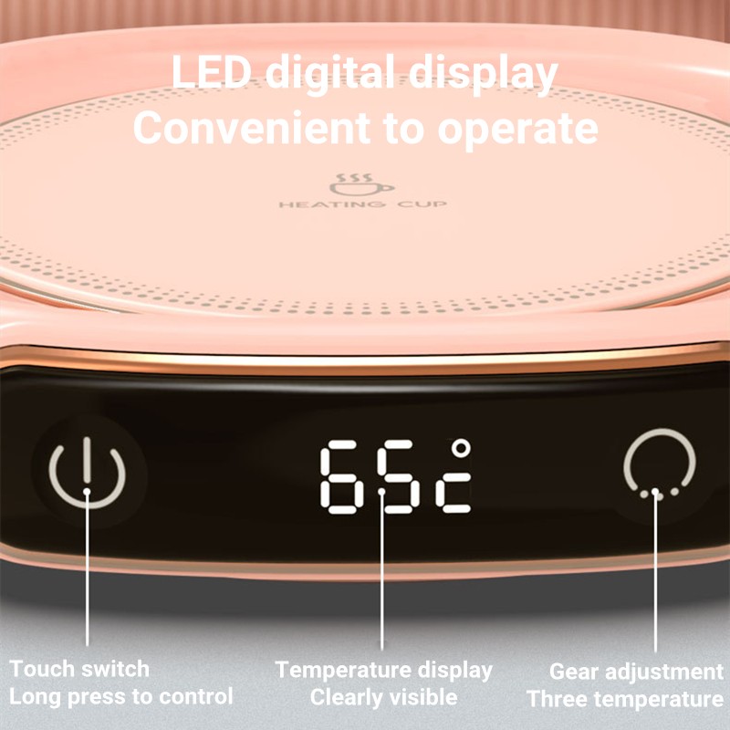 Coffee Mug Warmer Smart Heating Coaster for Constant Temperature and Thermal Insulation