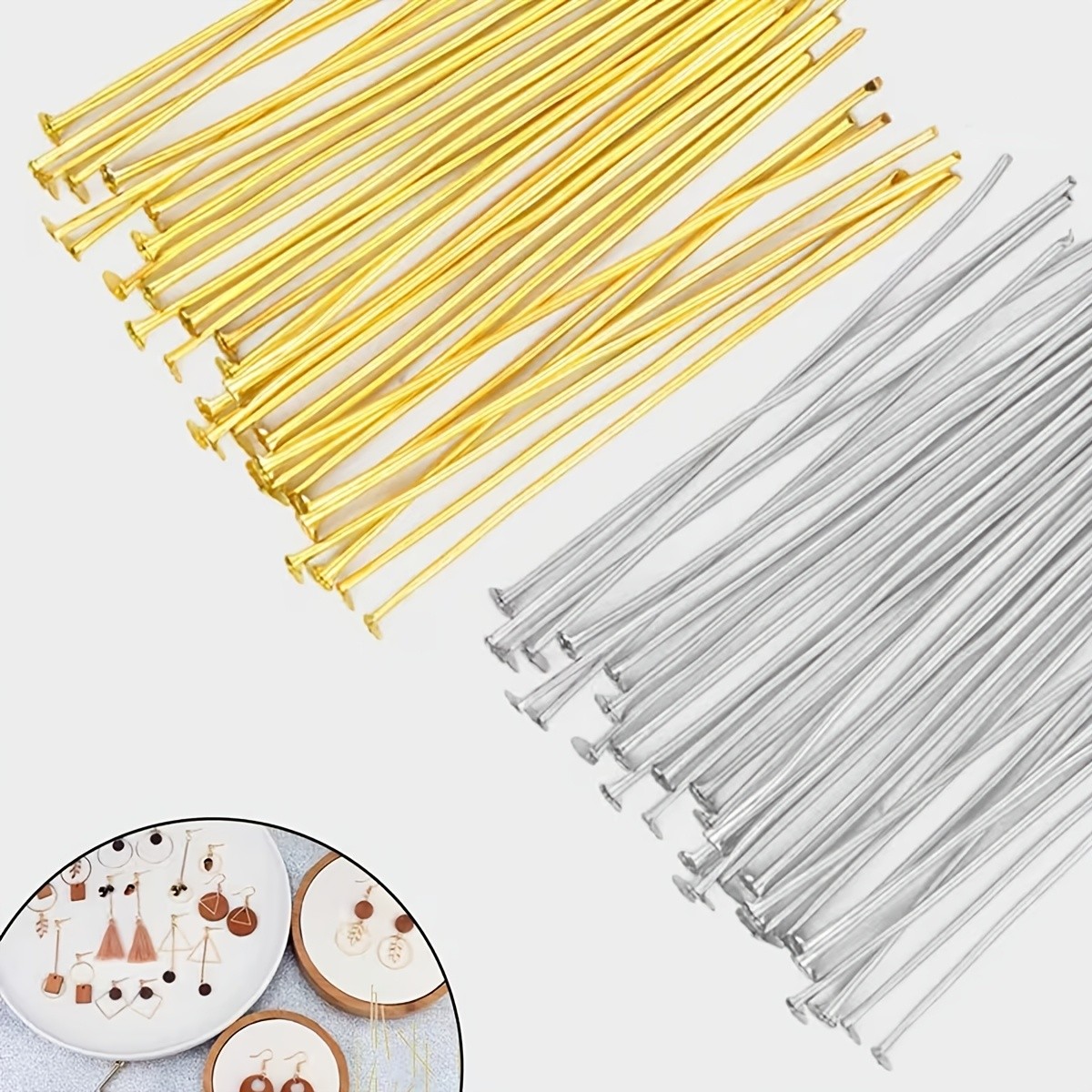 50/100pcs Flat Head T-pins