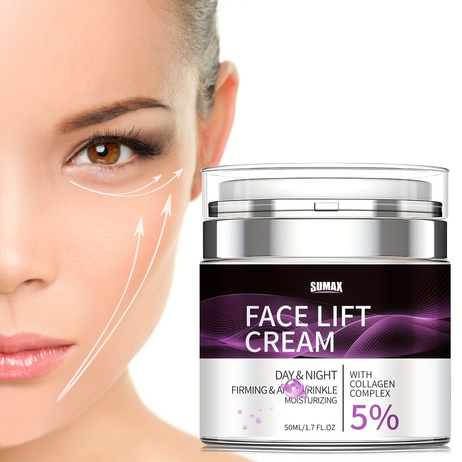SUMAX Face & Neck Firming Cream Lifting, Elasticity-Boosting, Deeply Moisturising Day & Night Care