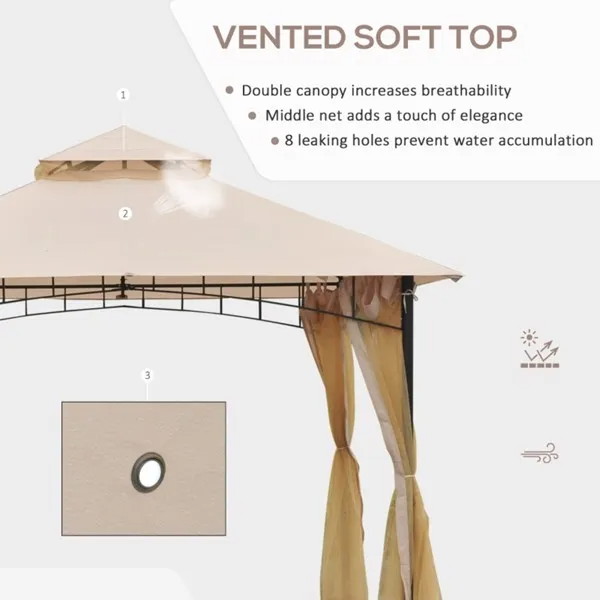 Outdoor Patio Gazebo Canopy Tent