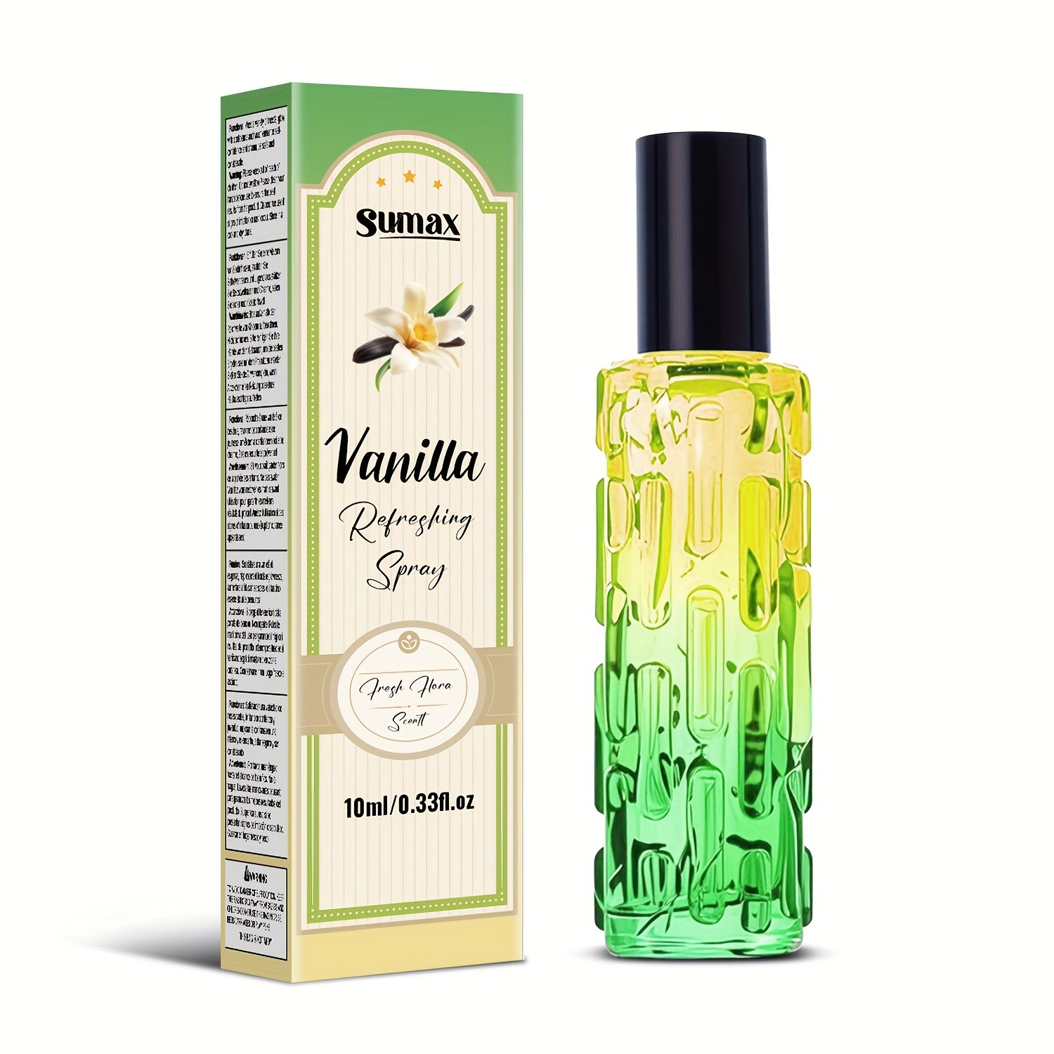 SUMAX Vanilla Deodorant Spray  Alcohol-Free Body Odor Control with Natural Vanilla Fragrance