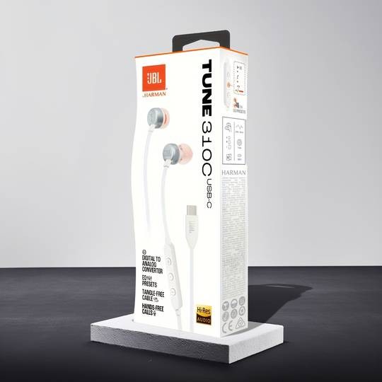 JBL TUNE310C Wired Type-C In-Ear Earphones  Compact, Tangle-Free & Crystal-Clear Audio for Everyday Use