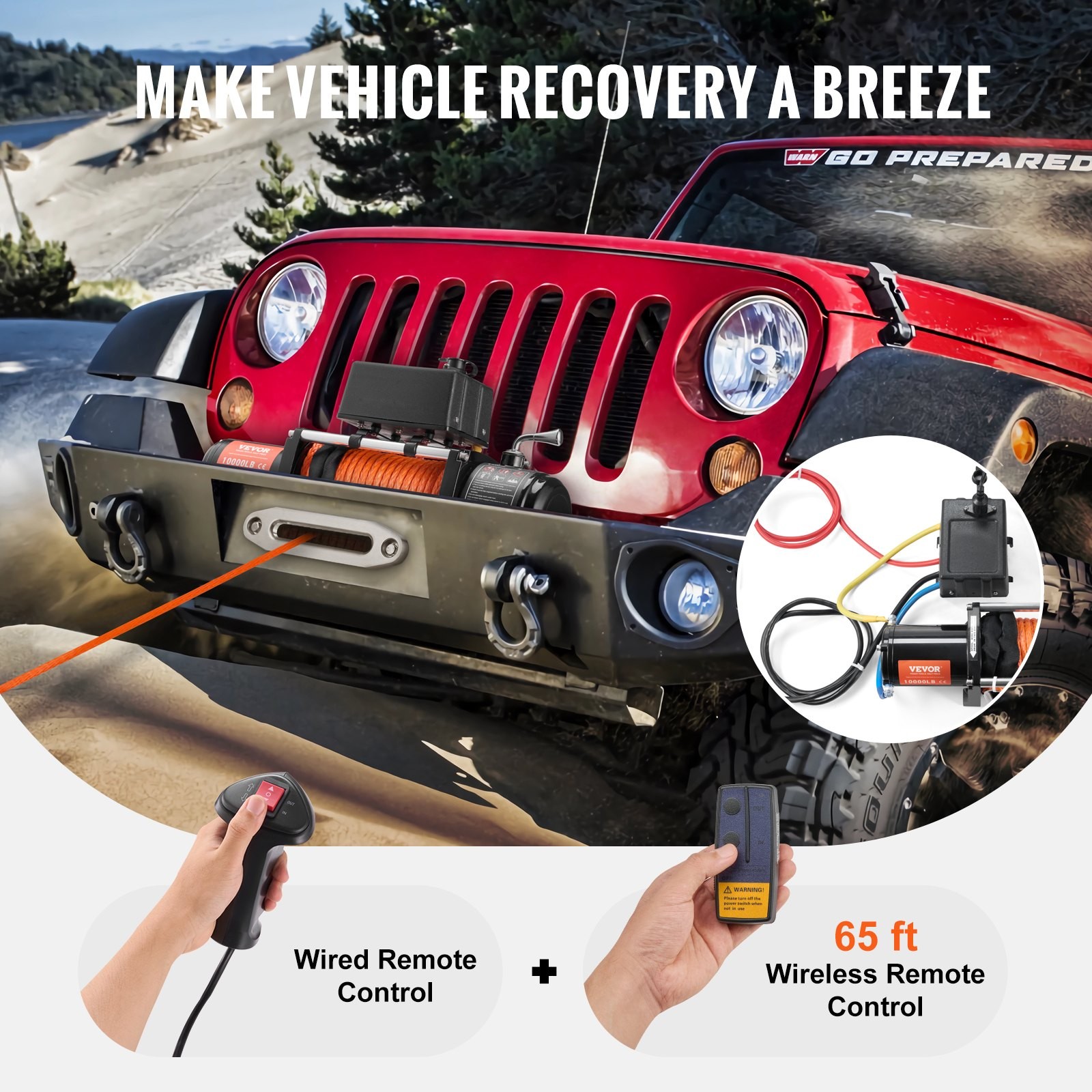 Electric Winch with Remote Control