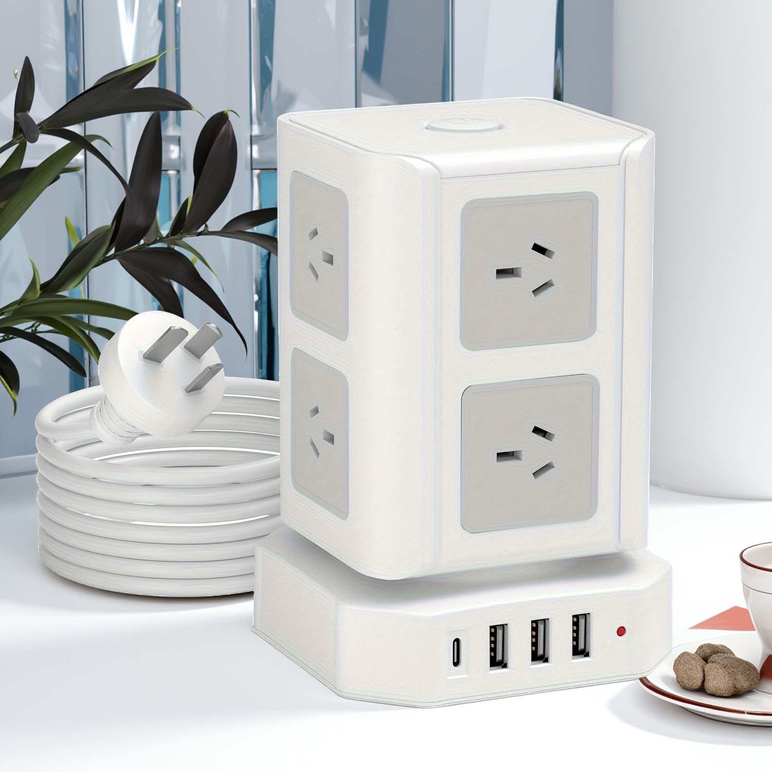 Surge Protector Power Strip Tower