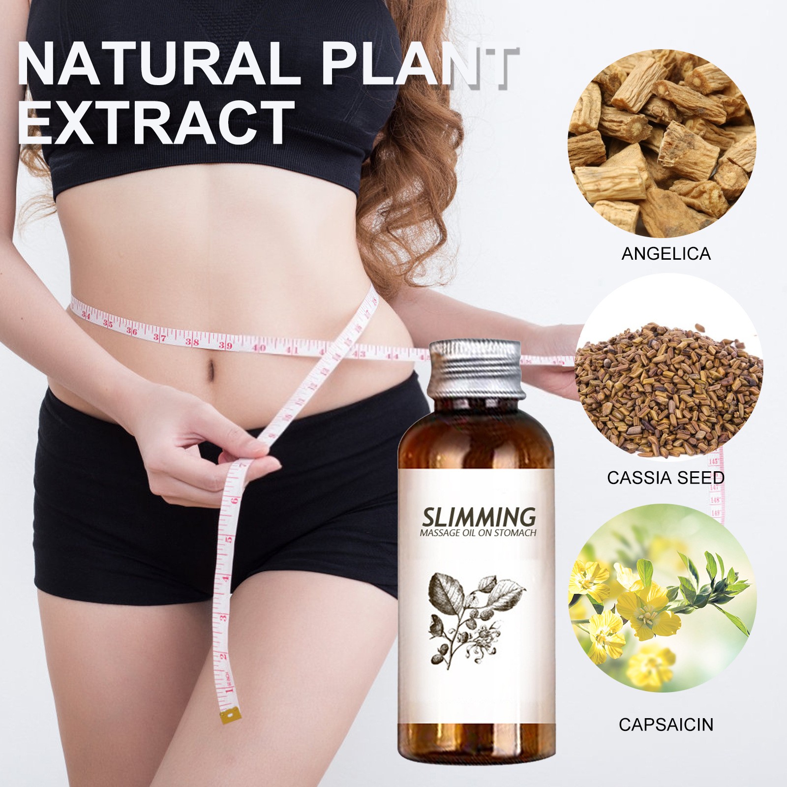 Natural Herbal Slimming Massage Oil