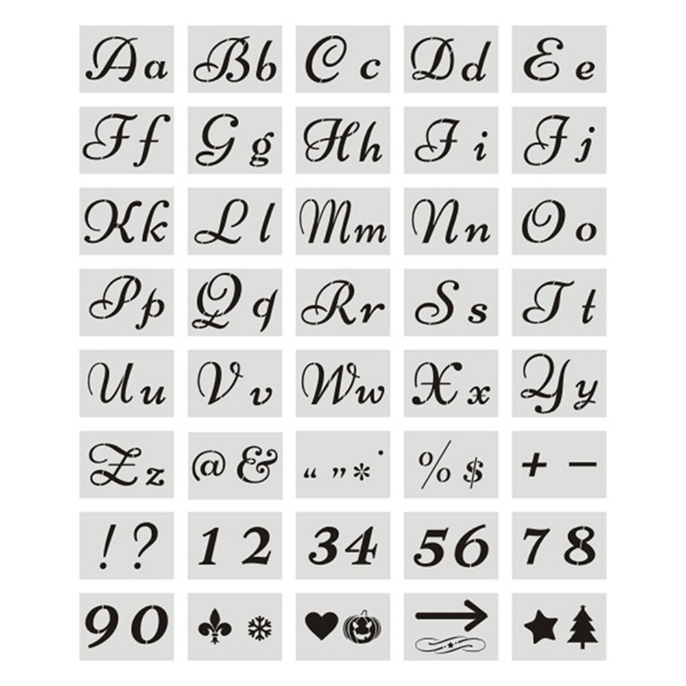 English Aplhabet Letter Template