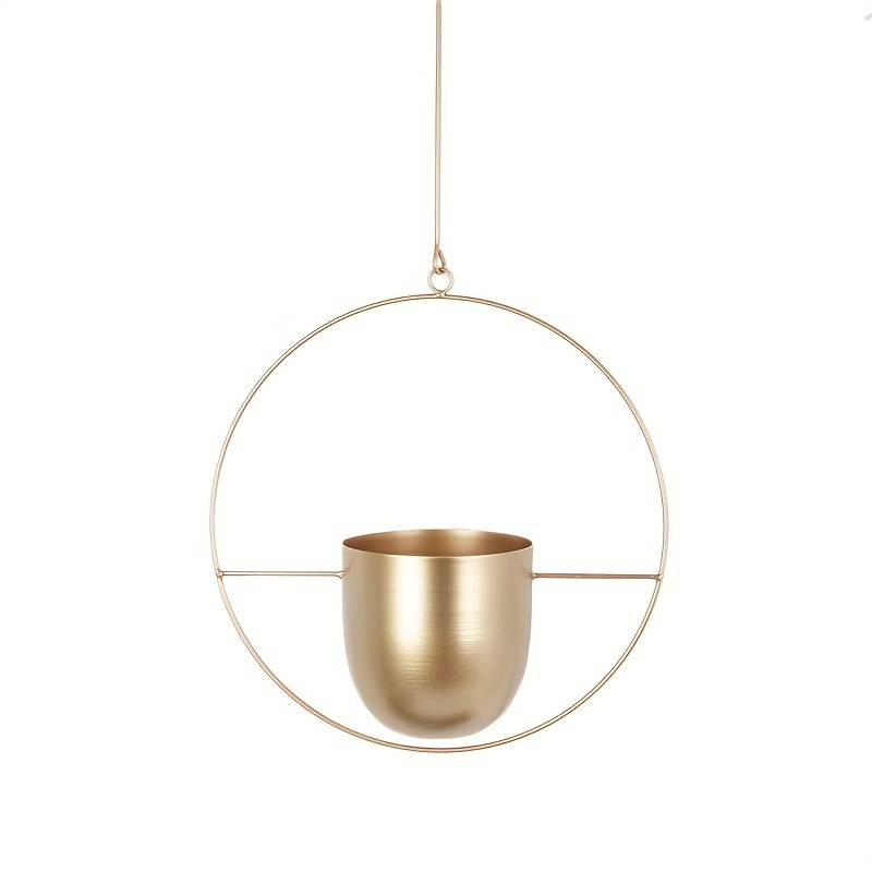 YUMIPLUS Modern Iron Hanging Decorative Vases Minimalist Creative Balcony Planters Set