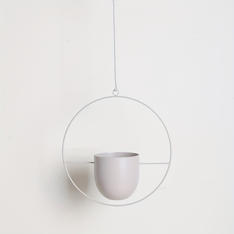 YUMIPLUS Modern Iron Hanging Decorative Vases Minimalist Creative Balcony Planters Set