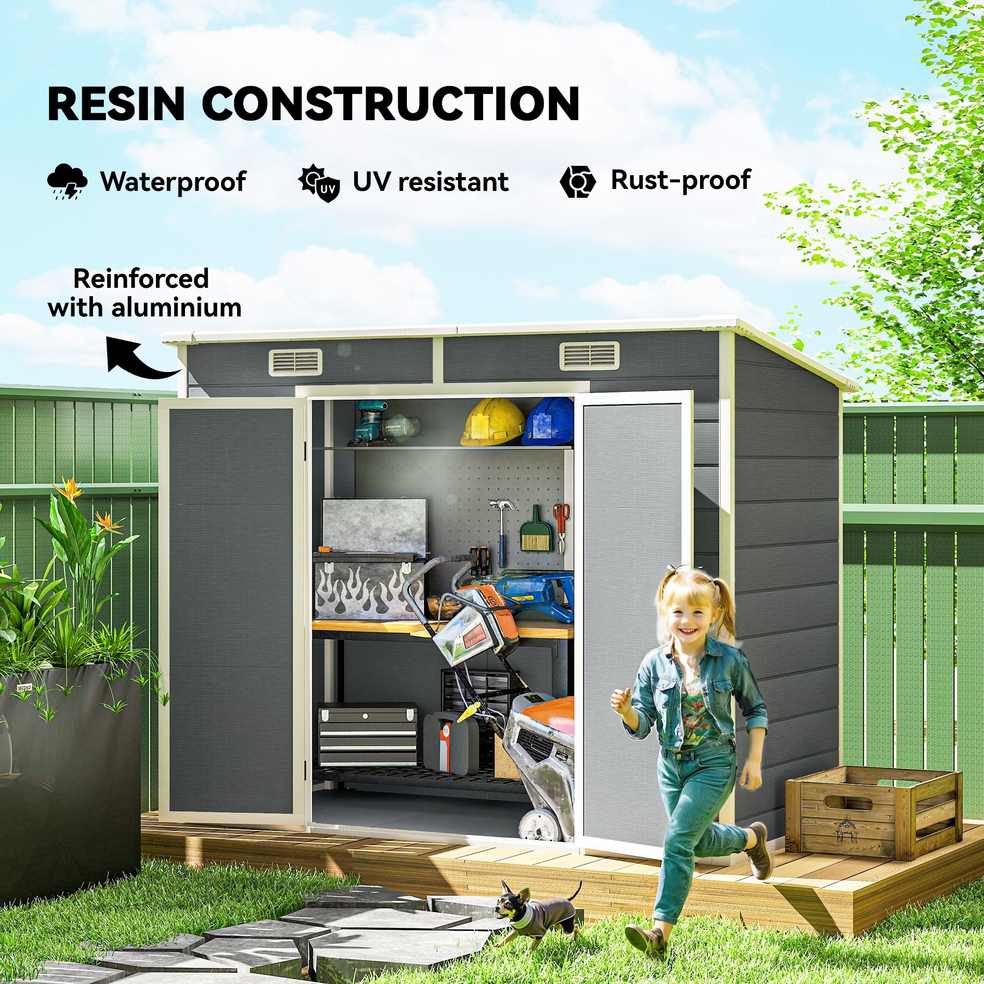 Durable Plastic Shed