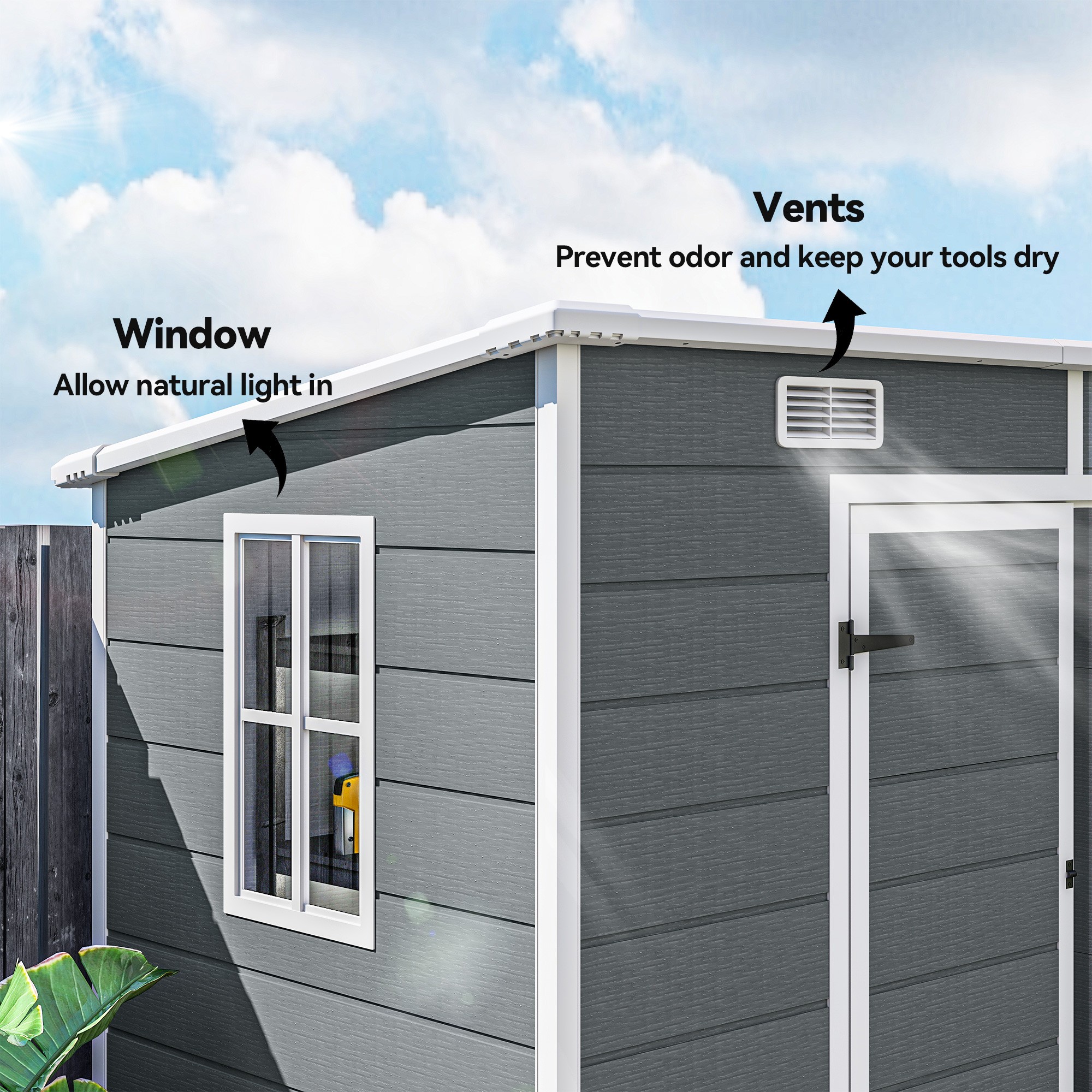 Durable Plastic Shed