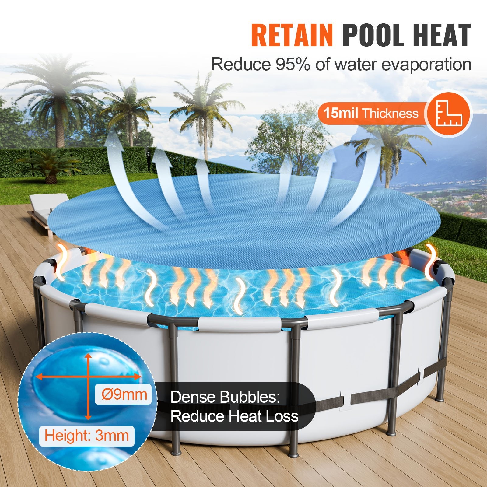 Round Solar Pool Cover