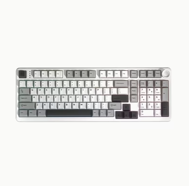 Acer Wireless Mechanical Keyboard, Smart RGB Backlight, 101 Keys with Dial, Tri-Mode Switching (Wireless/Bluetooth/2.4G), Low Latency, Long Battery Life, Ergonomic Design, Compact Layout Saves Desk Space, Durable PBT Material, Fade-Resistant