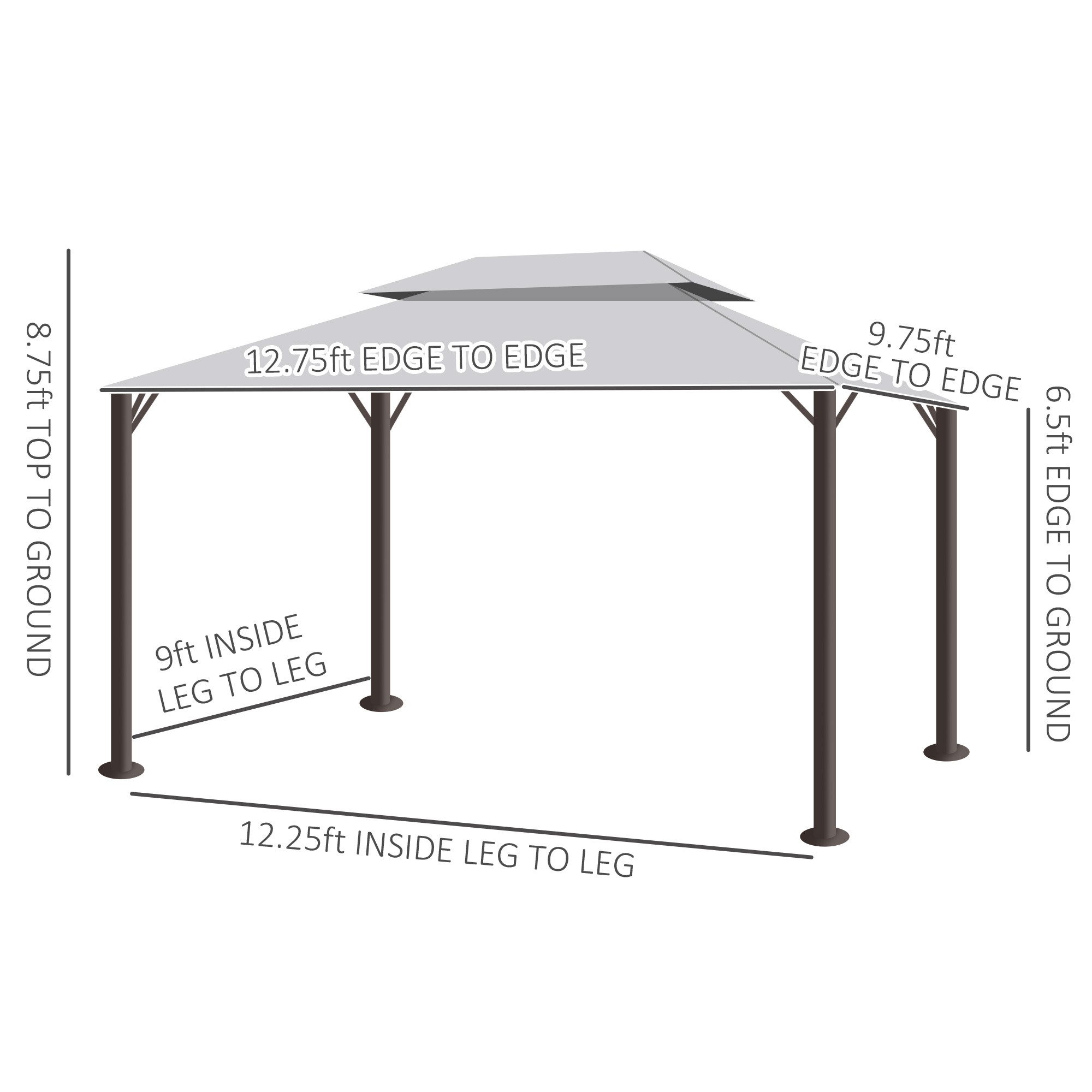 Gazebo with Aluminum Frame