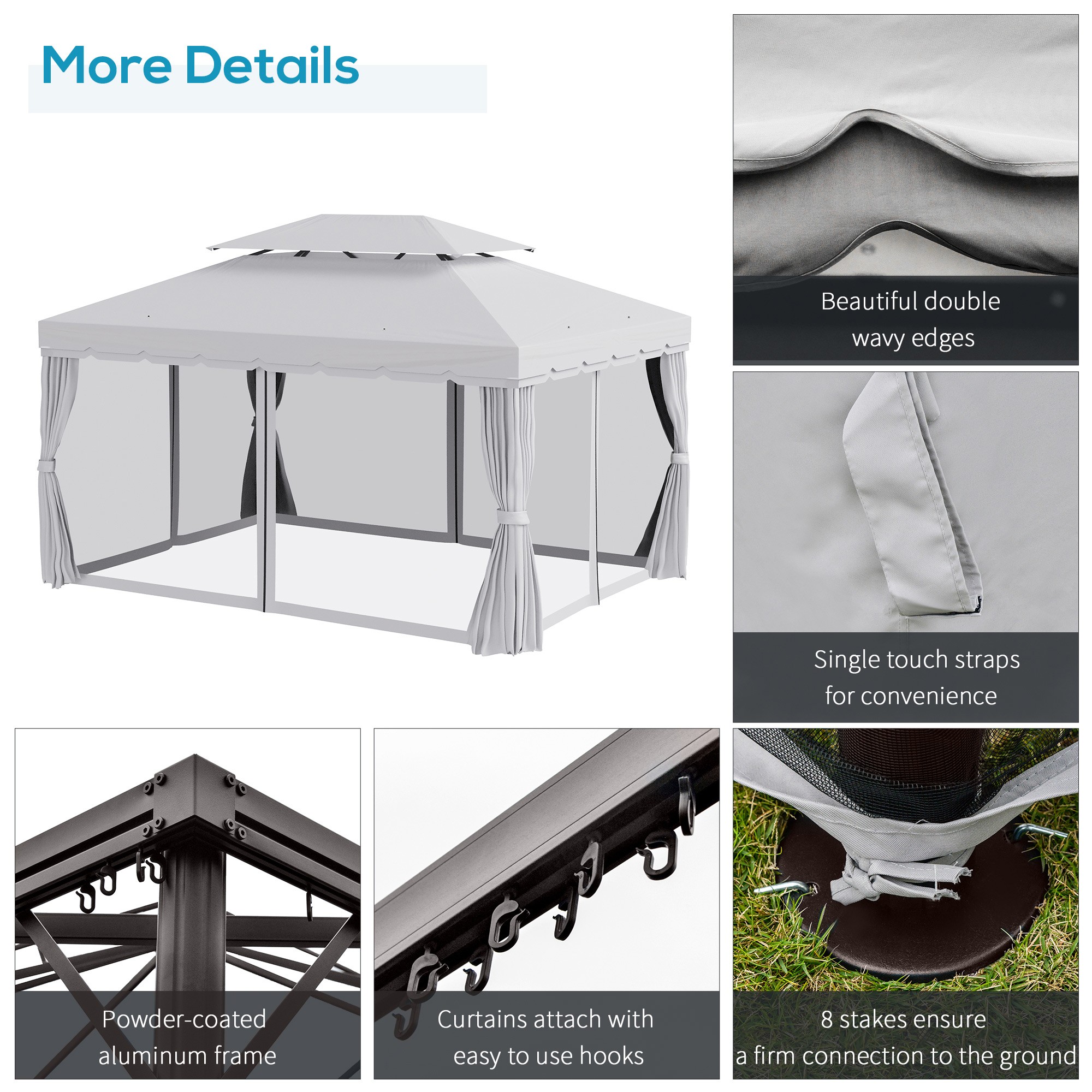 Gazebo with Aluminum Frame