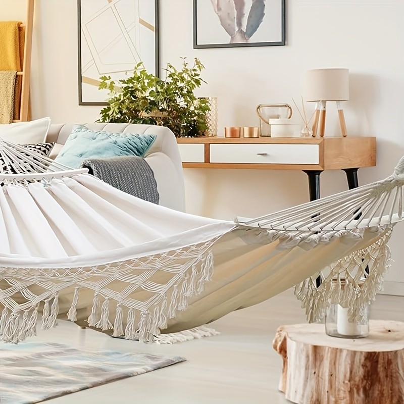 Bohemian Double Hammock with Tassels