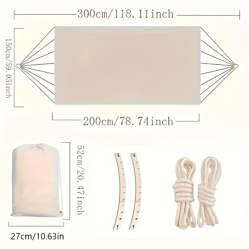Bohemian Double Hammock with Tassels