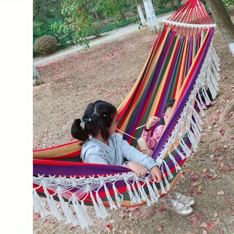 Bohemian Double Hammock with Tassels