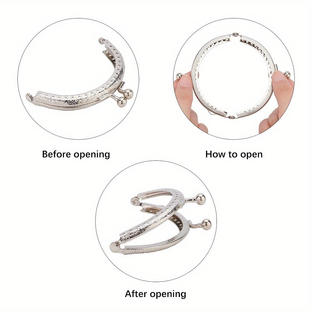 1set 6pcs Iron Purse Handle Frame