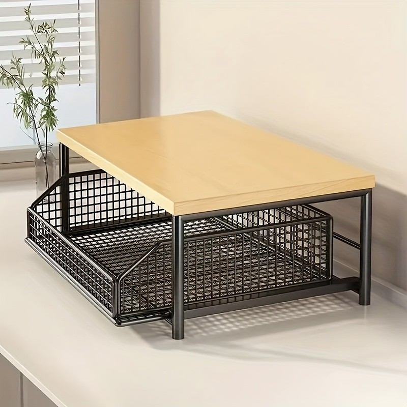 Vertical Shelf for Kitchen Microwave