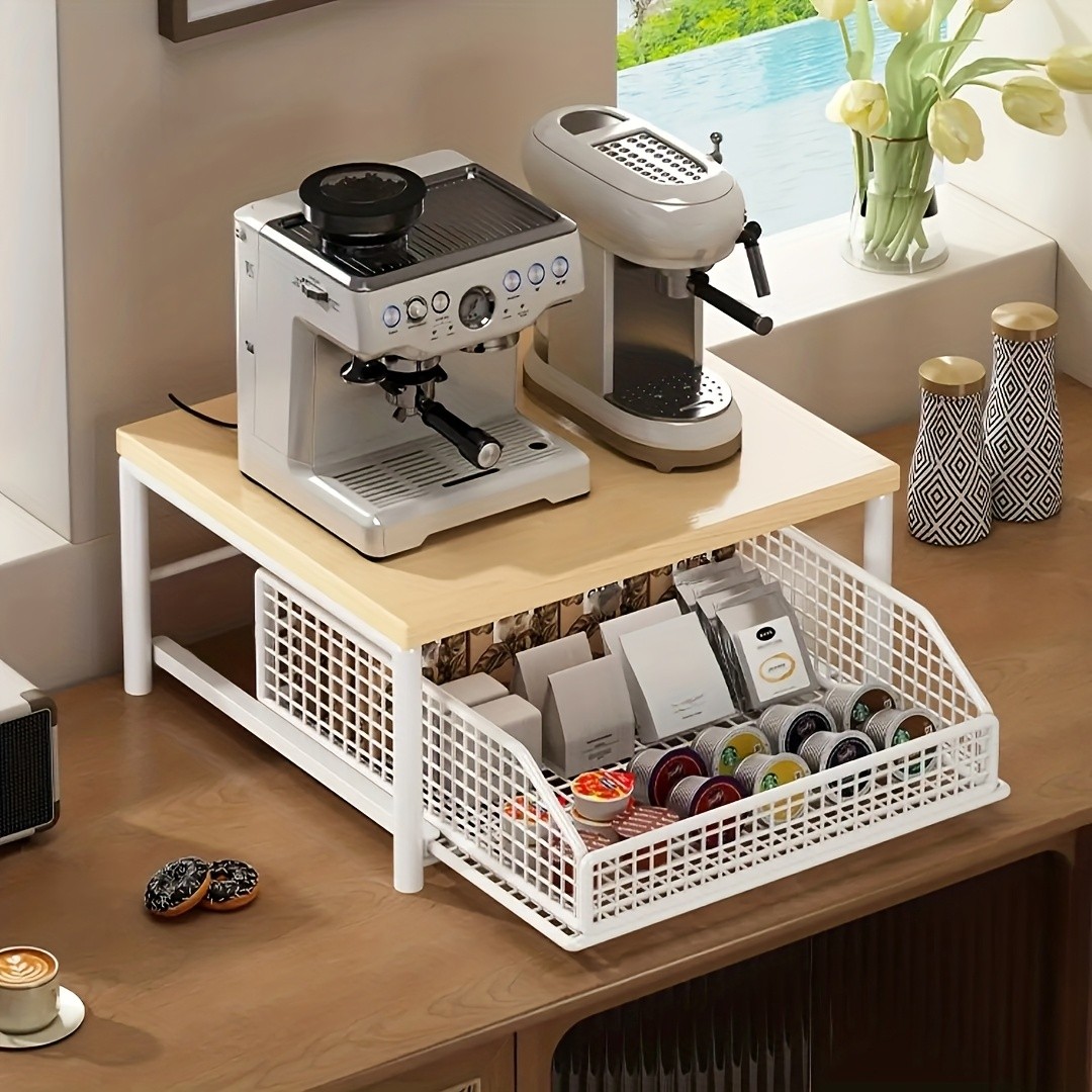 Vertical Shelf for Kitchen Microwave