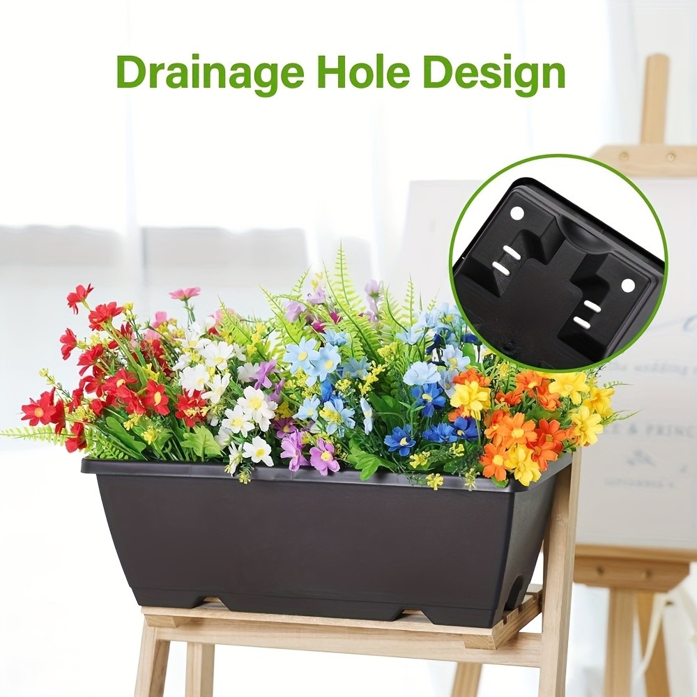 10pcs Large 15L Plastic Planter Box