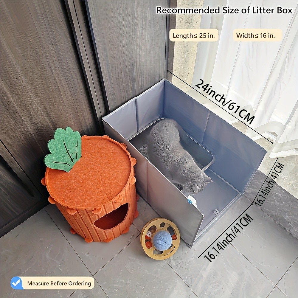 Cat Litter Box Fence Anti-Dirty Cover for a Cleaner Home