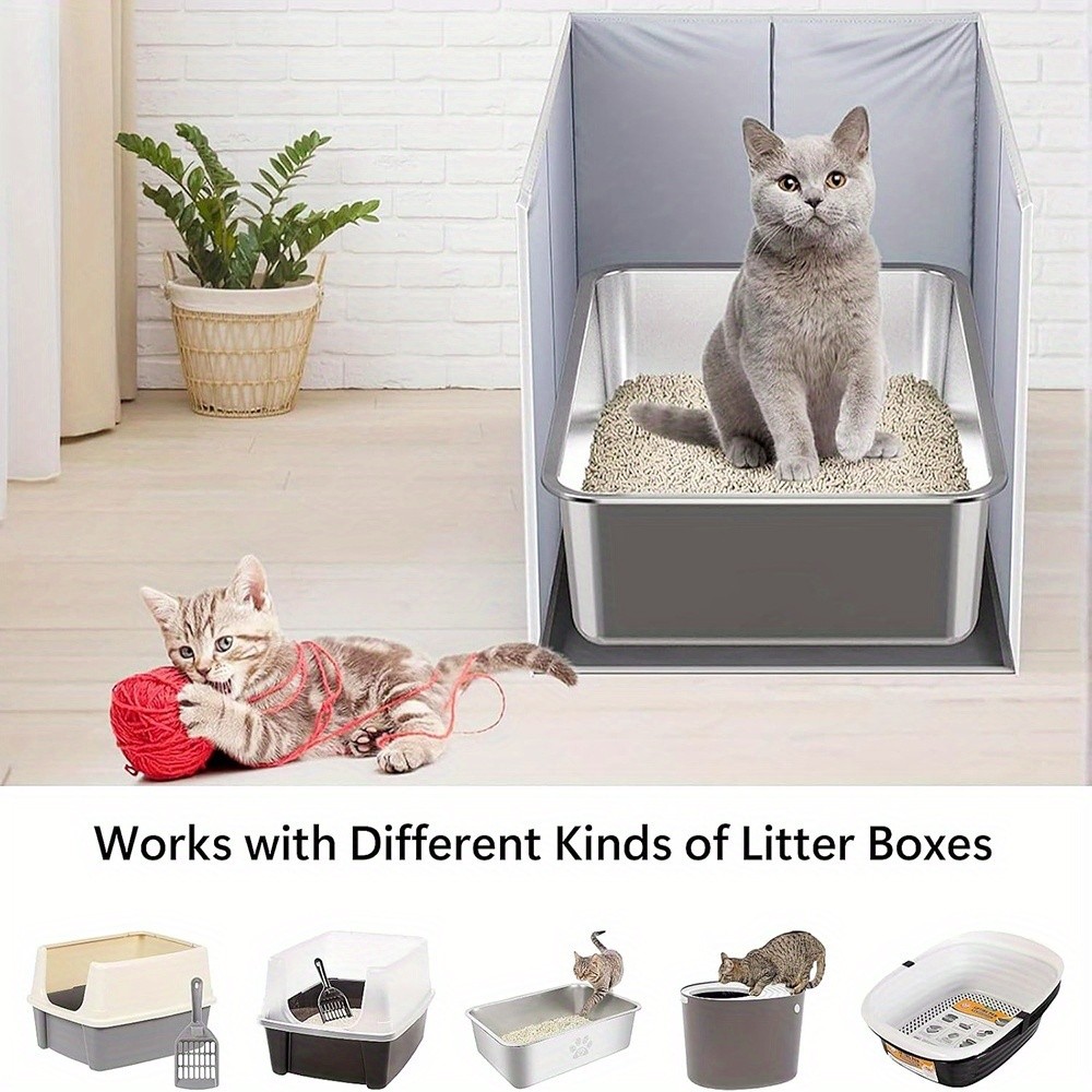 Cat Litter Box Fence Anti-Dirty Cover for a Cleaner Home