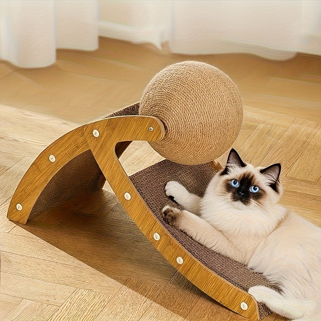 Large Cat Scratching Board with Jute Balls