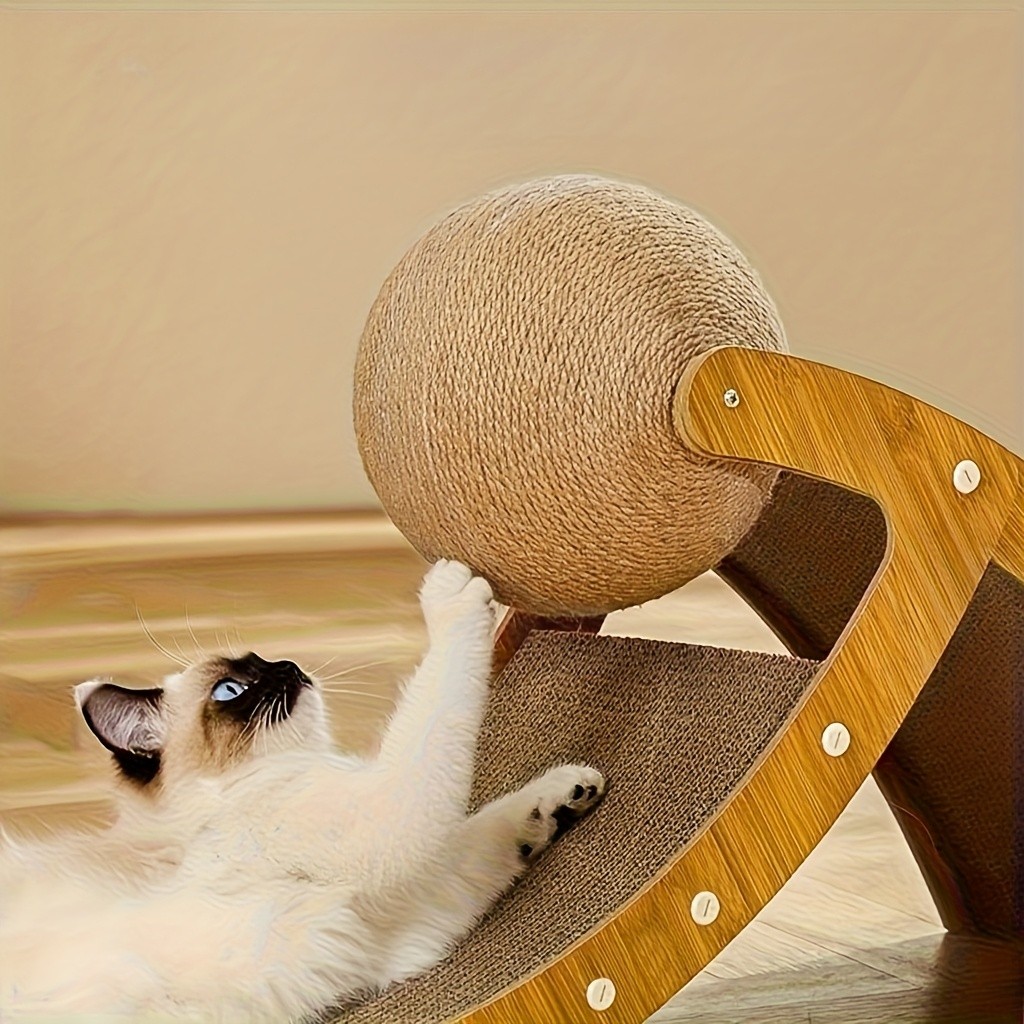 Large Cat Scratching Board with Jute Balls