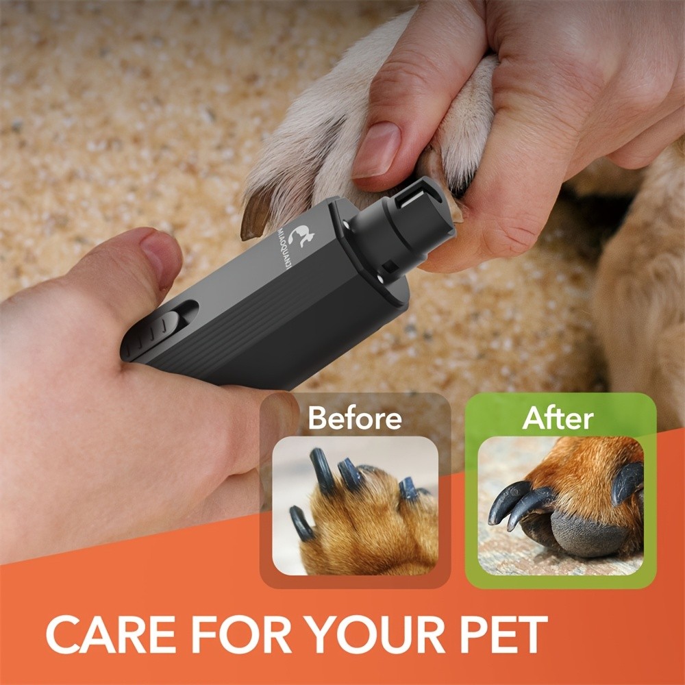 Professional Electric Dog Nail Clipper with 3 LED Lights