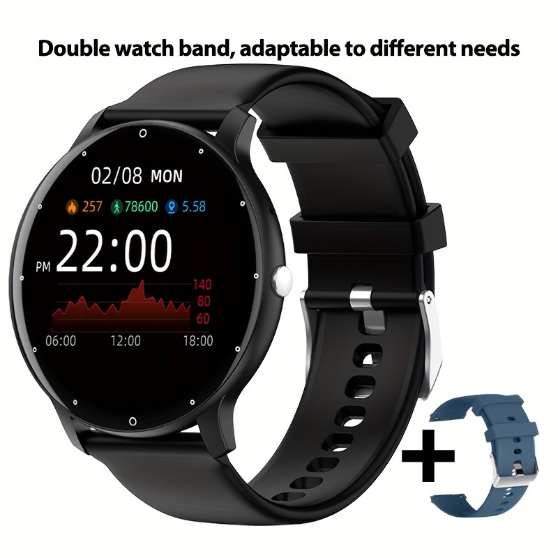 PEJE Smartwatch 123+ Sports Modes, 1.28-Inch TFT Screen, Waterproof Digital Fitness Watch with Wireless Call