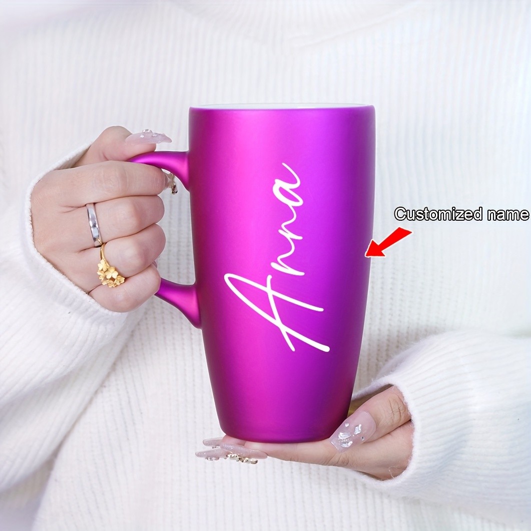 G MUGS Customizable Name Insulated Ceramic Coffee Mug
