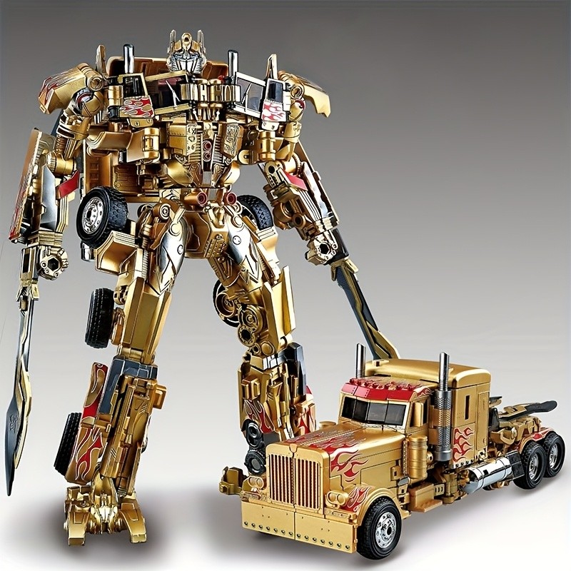 Optimus Prime Transformable Robot Model with Movable Joints & Detachable Weapons