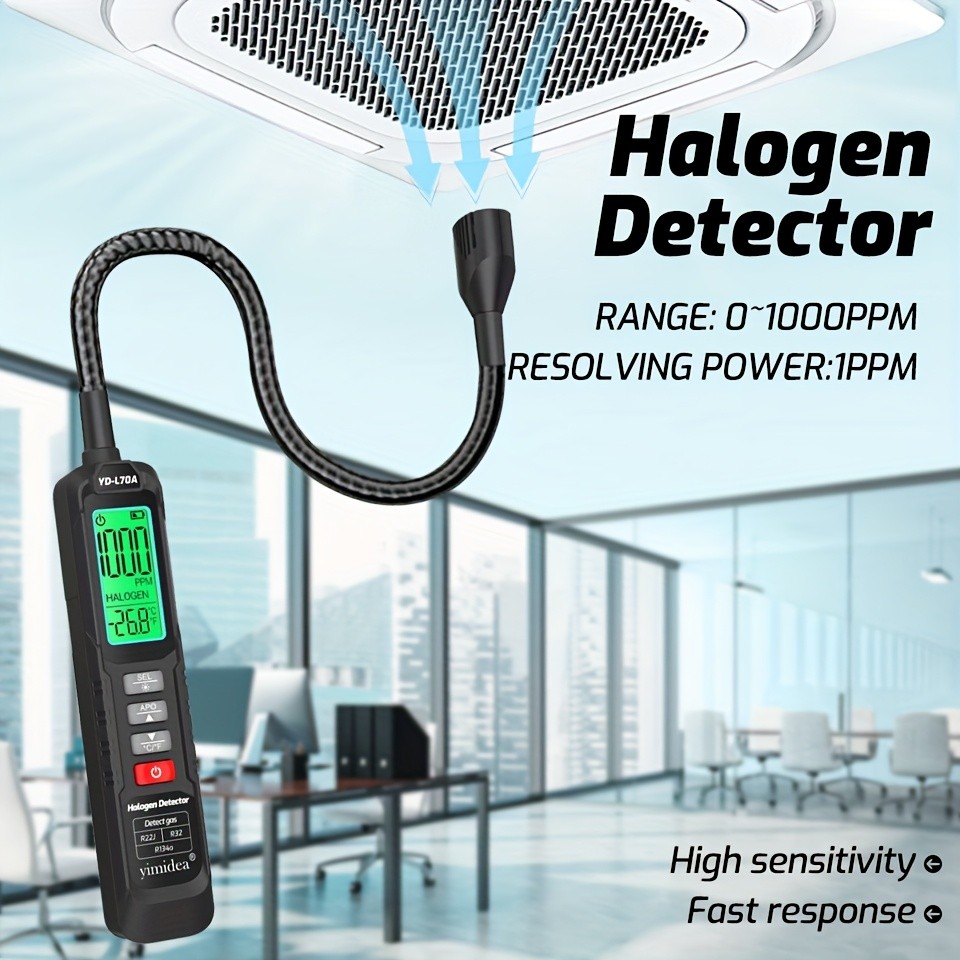 YIMIDEA Halogen Leak Detector for R22/R32/R134
