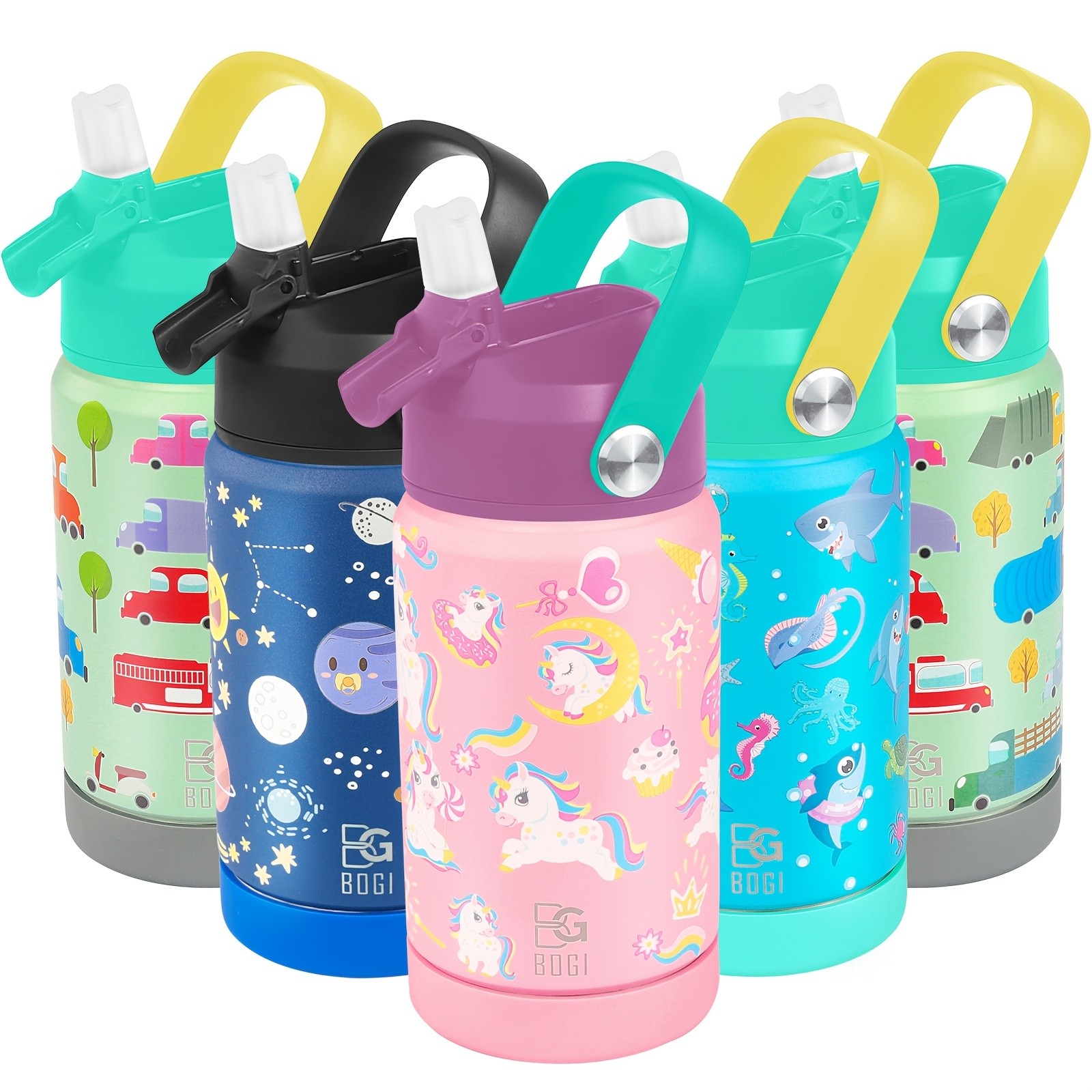 BOGI 12oz Insulated Stainless Steel Water Bottle