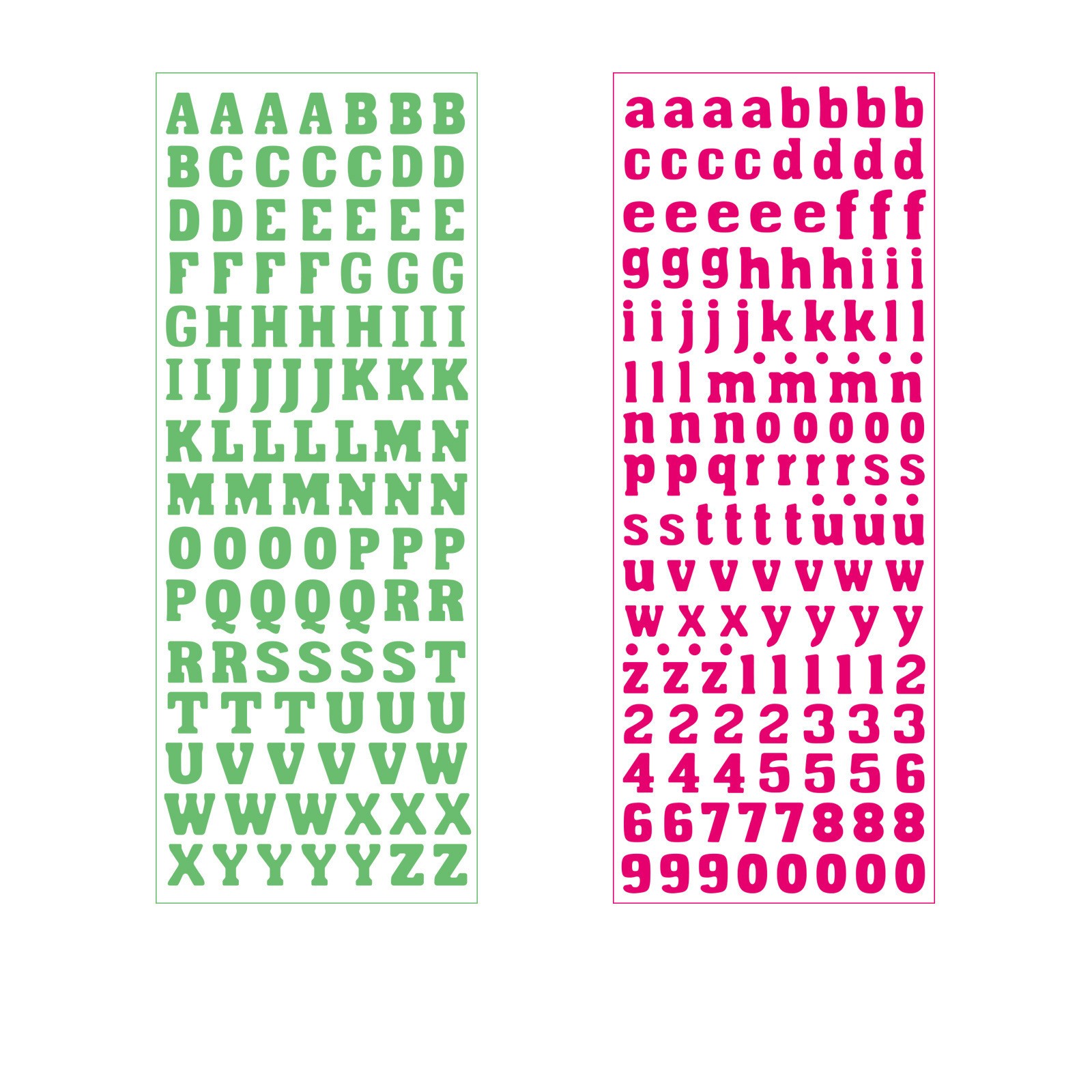 Alphabet Glitter Stickers