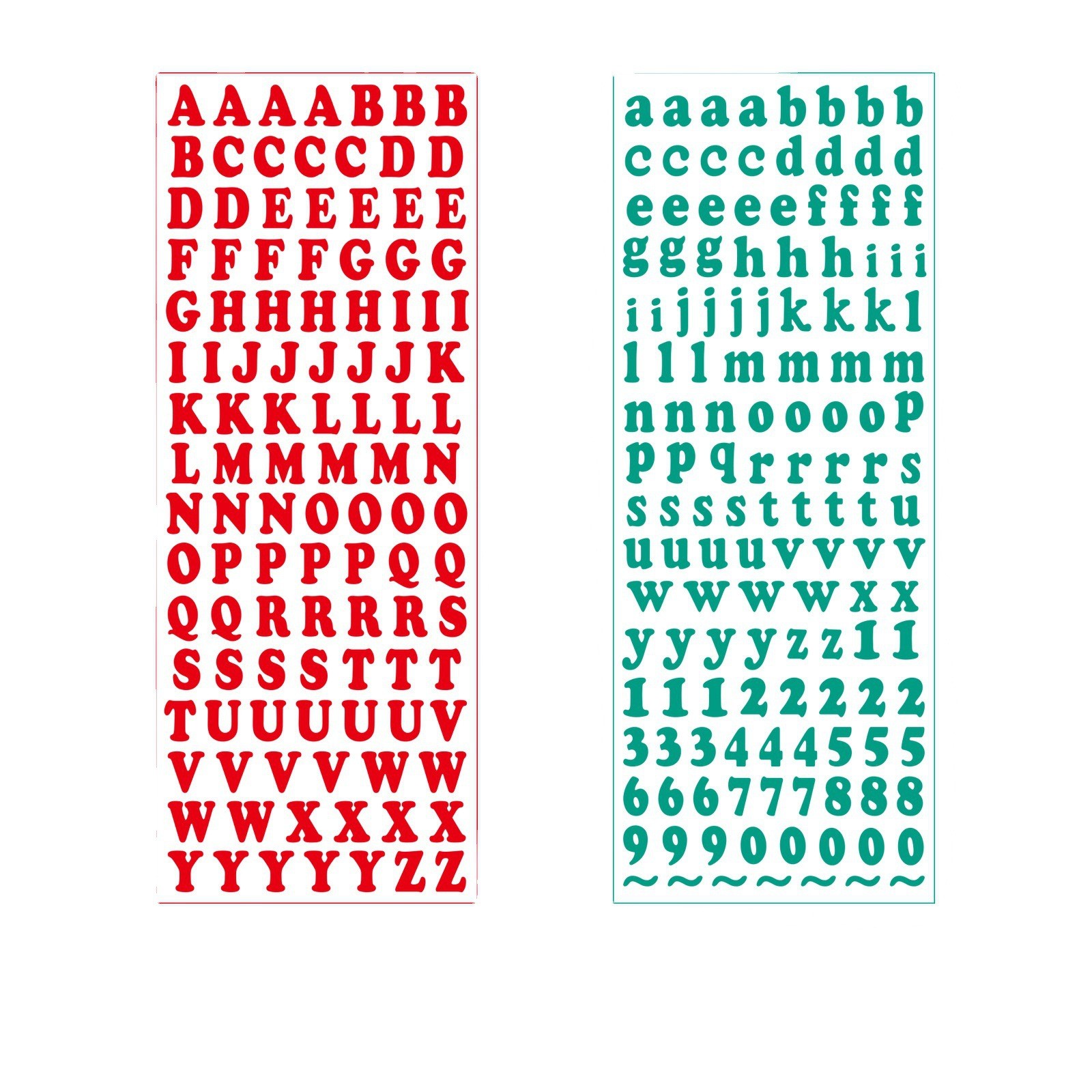 Alphabet Glitter Stickers