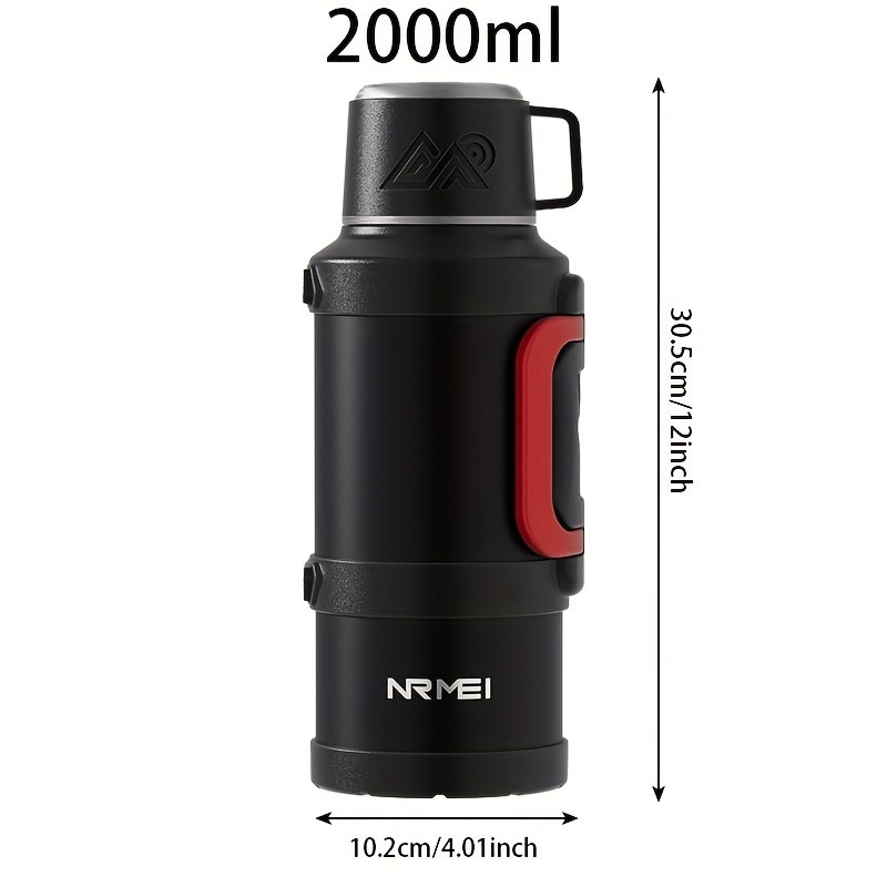 NRMEI 2000ml Large Capacity Insulated Travel Mug