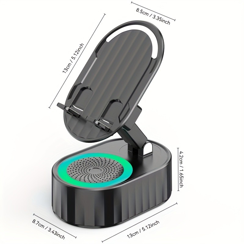 SENBOWE Wireless Induction Audio Speaker 5-in-1 Phone Holder