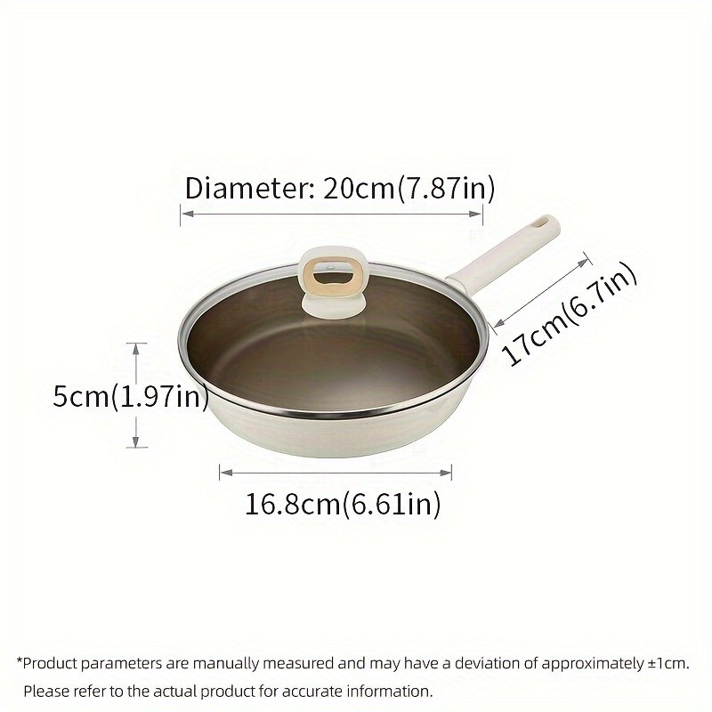 COOKER KING Non-Stick Titanium Coating Frying Pan with Lid Healthy, PFOA-Free Cooking for All NZ Cooktops