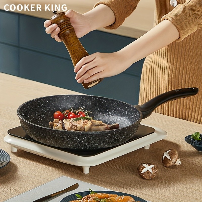 COOKER KING Nonstick Frying Pan Non-Toxic, PFOA-Free Cooking with Heat-Resistant Handle for All NZ Cooktops