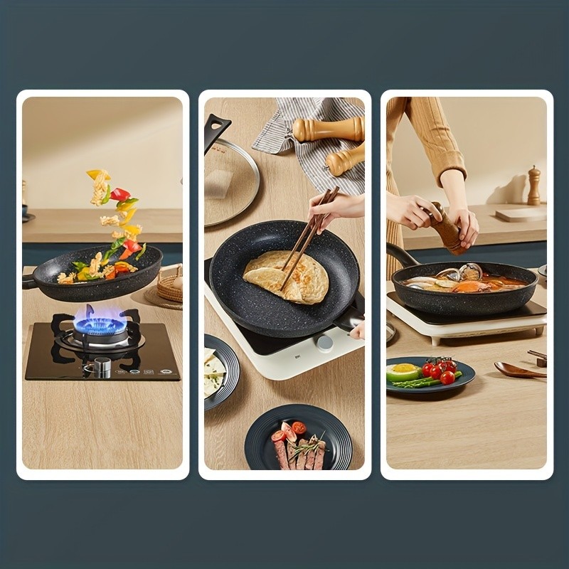 COOKER KING Nonstick Frying Pan Non-Toxic, PFOA-Free Cooking with Heat-Resistant Handle for All NZ Cooktops