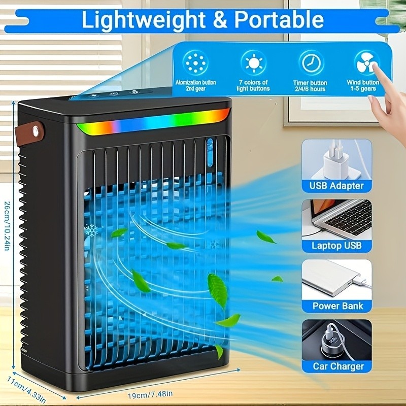 WENMILY Portable Air Conditioner Mobile 5-in-1 Mini Fan