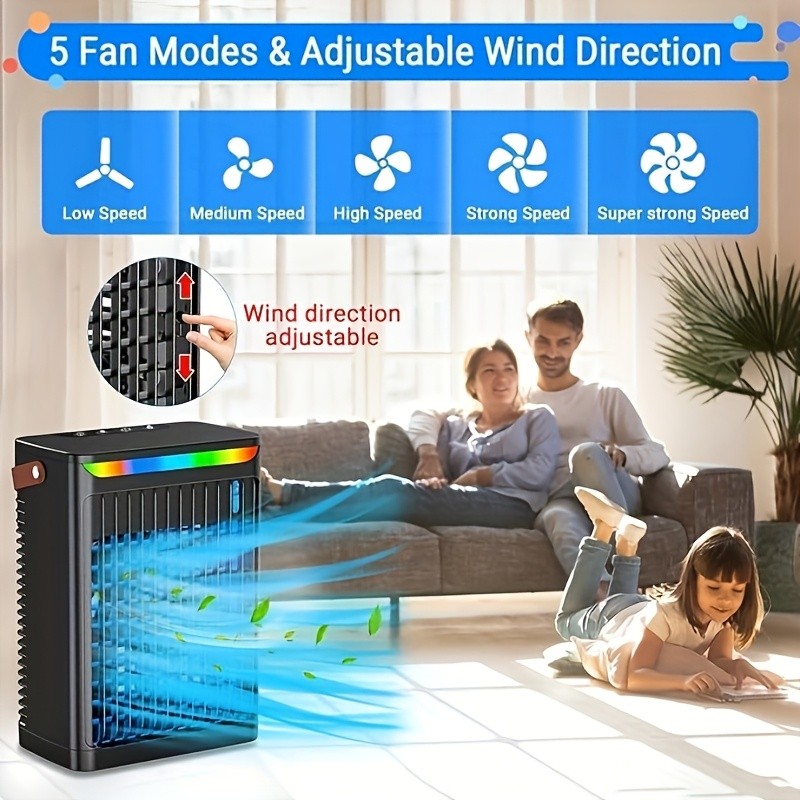 WENMILY Portable Air Conditioner Mobile 5-in-1 Mini Fan