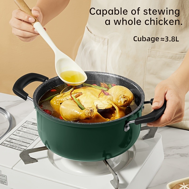 COOKER KING 22cm Non-Stick Saucepan with Glass Lid Multi-Purpose, PFOA-Free Stew Pot for Soup, Noodles & Everyday NZ Cooking
